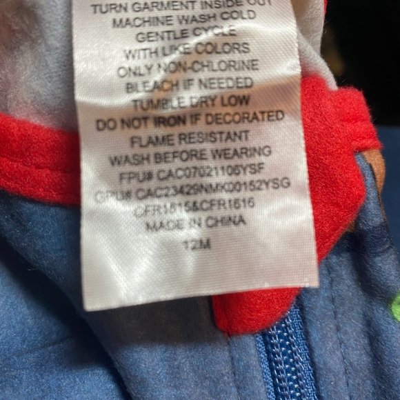 Star Wars Chewbacca Christmas Footie Pajamas -- Size 12 Months - Picture 4 of 4